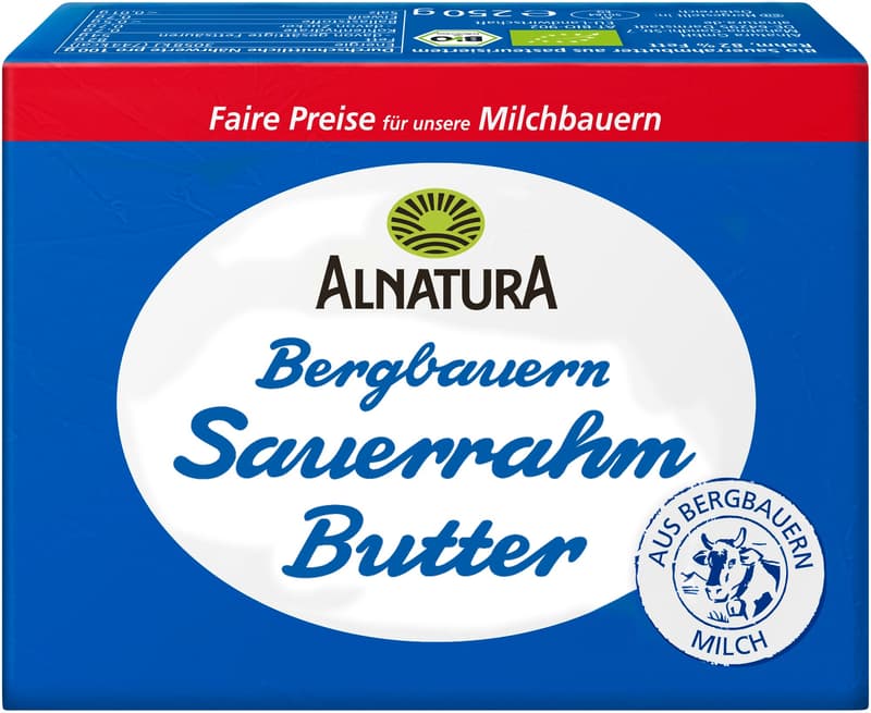Alnatura BIO mountain farmer sour cream butter
