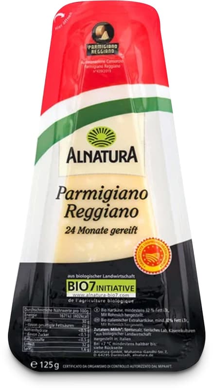 Alnatura BIO Parmigiano Reggiano cheese