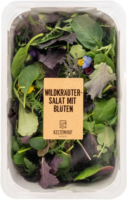 Keltenhof wild herb salad with flowers