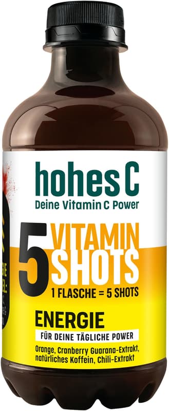 Hohes C Shot Energy Orange, Cranberry, Guarana & Chili (ONE WAY)