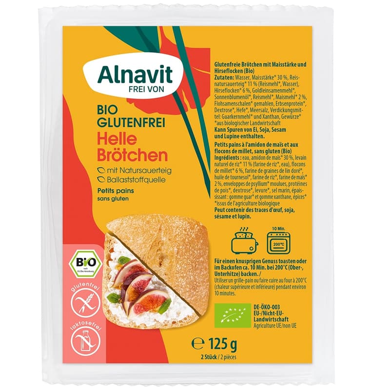 Alnavit BIO Gluten-free light bread rolls 2 pieces