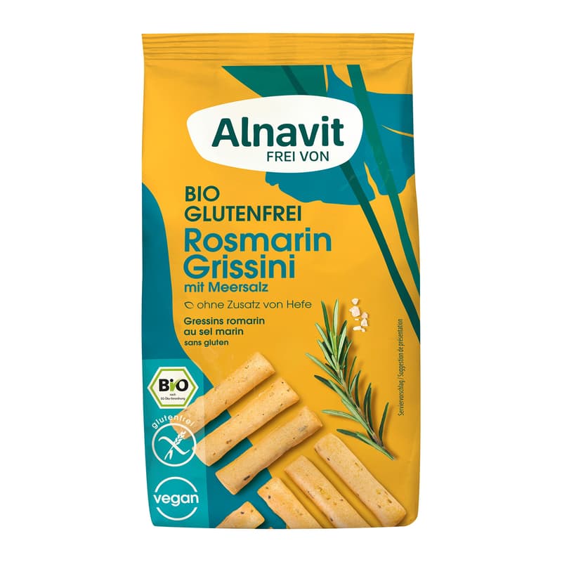Alnavit BIO Rosemary Grissini with sea salt