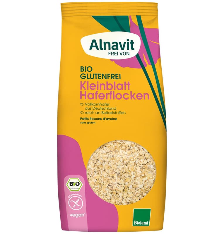 Alnavit BIO Kleinblatt Haferflocken glutenfrei