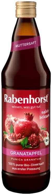Rabenhorst BIO Granatapfelsaft - 100 % purer Direktsaft aus erster Pressung