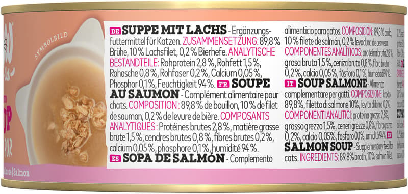 WOW CAT Soup with salmon 70g