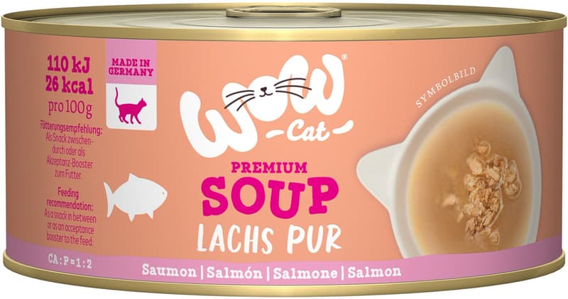 WOW CAT Soup with salmon 70g