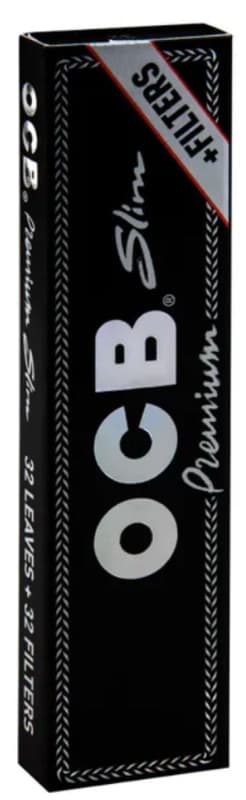 OCB Schwarz Premium long slim + Tips