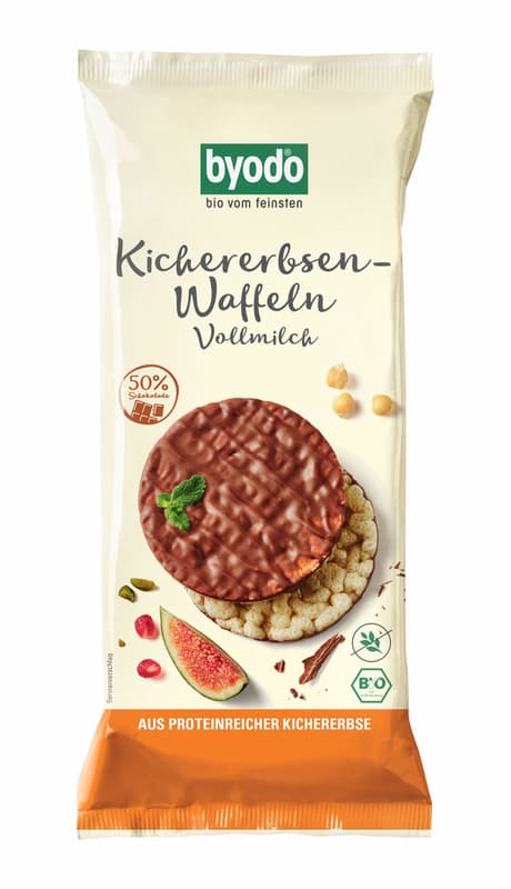 Byodo BIO Kichererbsen-Waffel Vollmilch