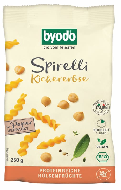 Byodo BIO Spirelli Kichererbse glutenfrei