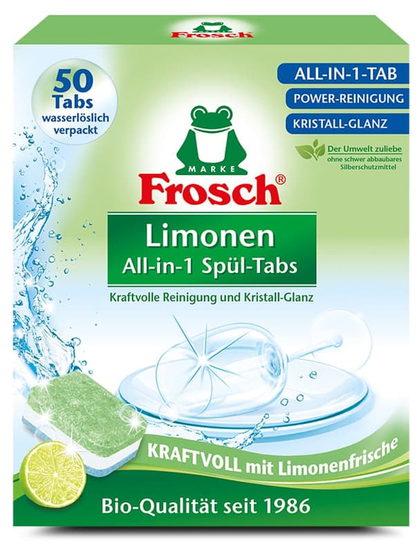 Frosch Limonen Geschirrspül-Tabs, 50 Stck.