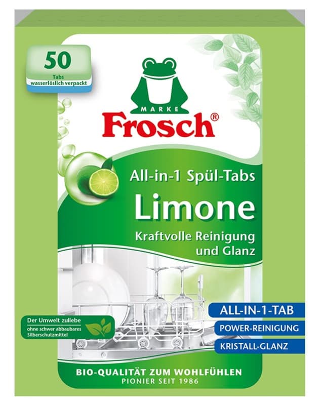 Frosch Limonen Geschirrspül-Tabs, 50 Stck.