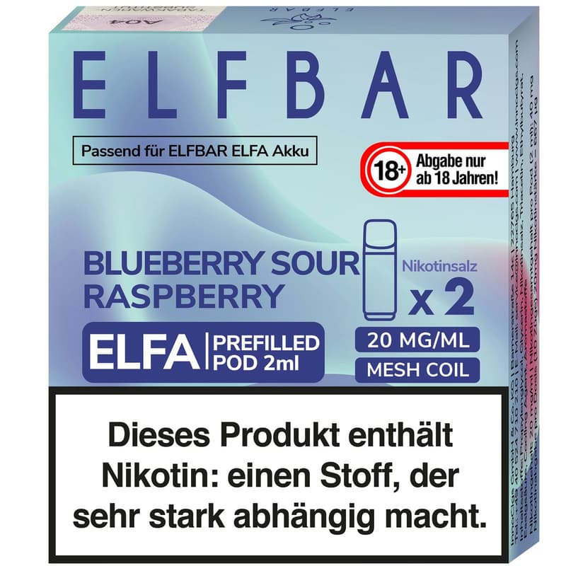Elfbar Elfa Pod Blueb.Sour Rasbp. 20mg