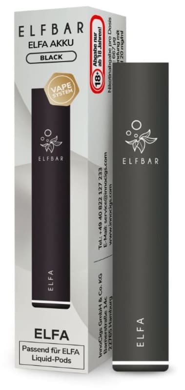 Elfbar Elfa Akku schwarz 500mAh