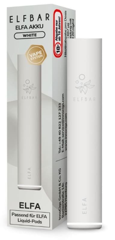 elfbar elfa akku weiß 500mAh liquid elfbar elfa akkuträger Color:Cyan ELFBAR Max Pods und