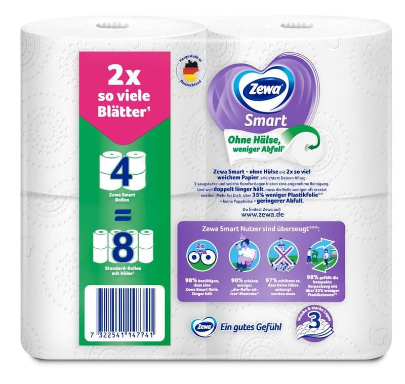Zewa Toilettenpapier Smart 3-lagig