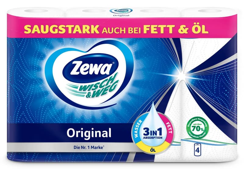 Zewa Kitchen Tissues Wisch&Weg Original 4x45 sheets