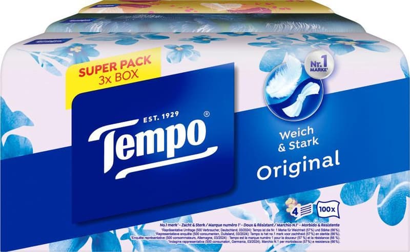 Tempo Handkerchiefs Trio Box