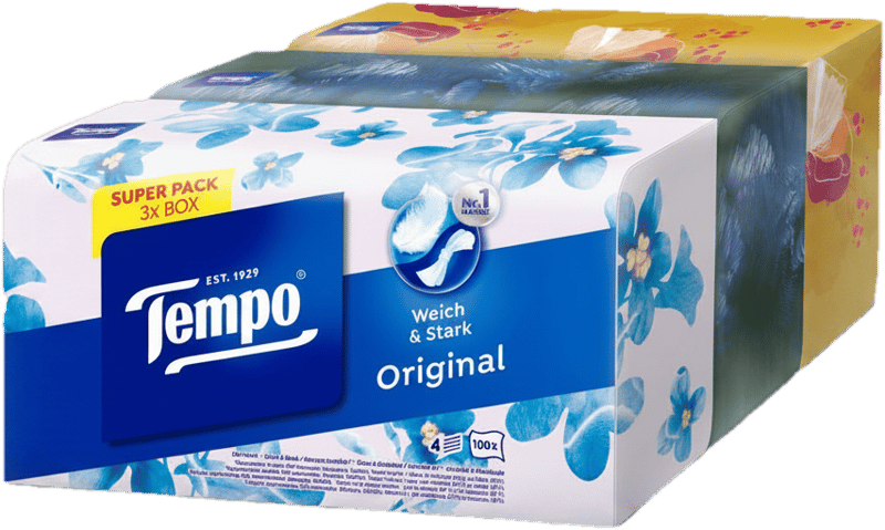Tempo Handkerchiefs Trio Box