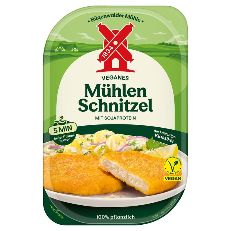 Rügenwalder Mühle Veganes Mühlen Schnitzel VEGAN
