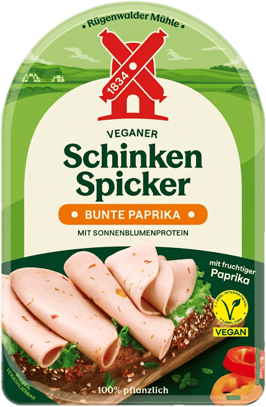 Rügenwalder Mühle Veganer Schinken Spicker Bunte Paprika