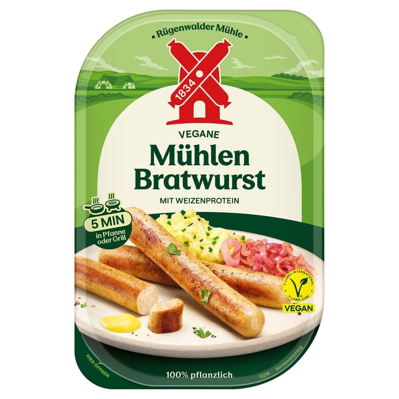 Rügenwalder Mühle Vegan Mühlen Bratwurst