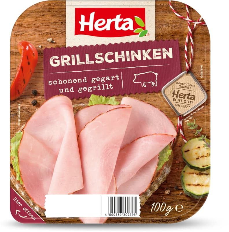 Herta grilled ham gently cooked and grilled