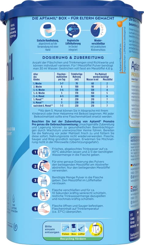 Aptamil Pronutra-ADVANCE Pre formula milk