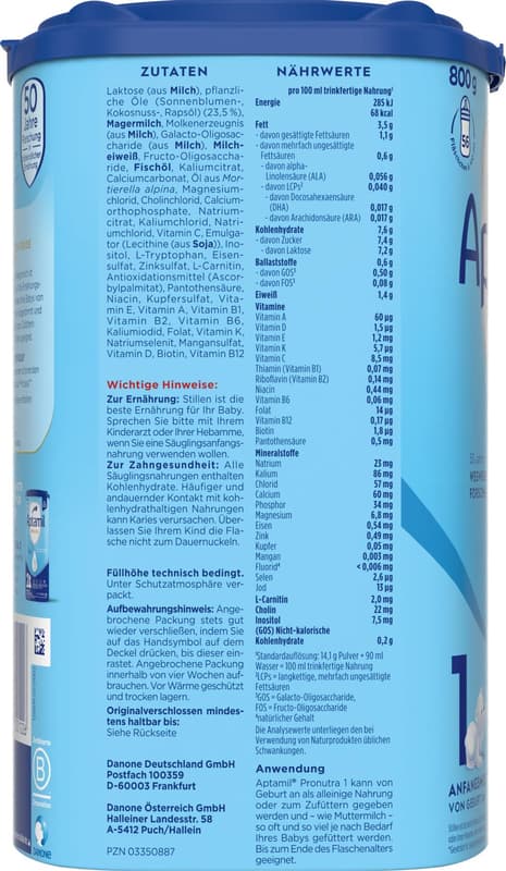 Aptamil Pronutra-ADVANCE 1 formula milk