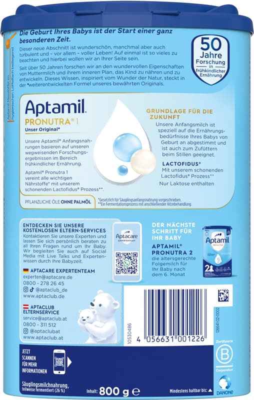 Aptamil Pronutra-ADVANCE 1 formula milk