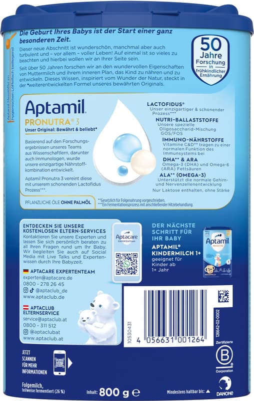 Aptamil Pronutra-ADVANCE 3 Follow-on milk