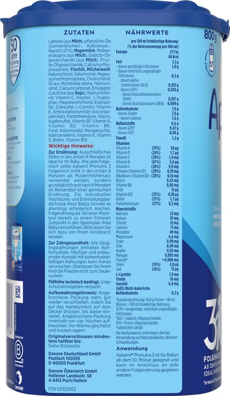 Aptamil Pronutra-ADVANCE 3 Follow-on milk
