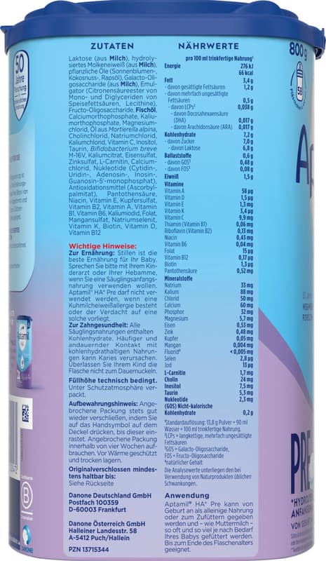 Aptamil HA Pre starter milk