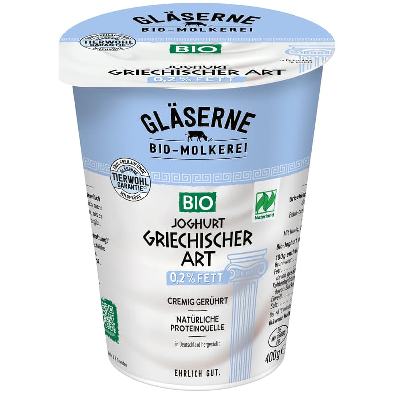 Gläserne Molkerei BIO Griechischer Joghurt 0,2%