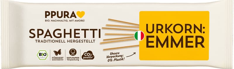 PPURA ORGANIC Emmer Spaghetti