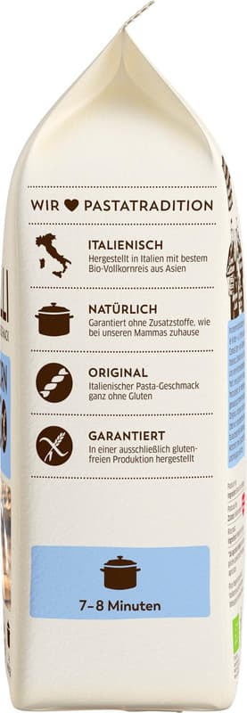 PPURA BIO Fusilli aus Vollkornreis glutenfrei
