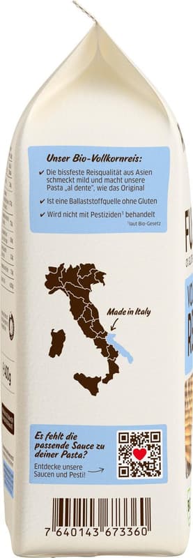 PPURA BIO Fusilli aus Vollkornreis glutenfrei