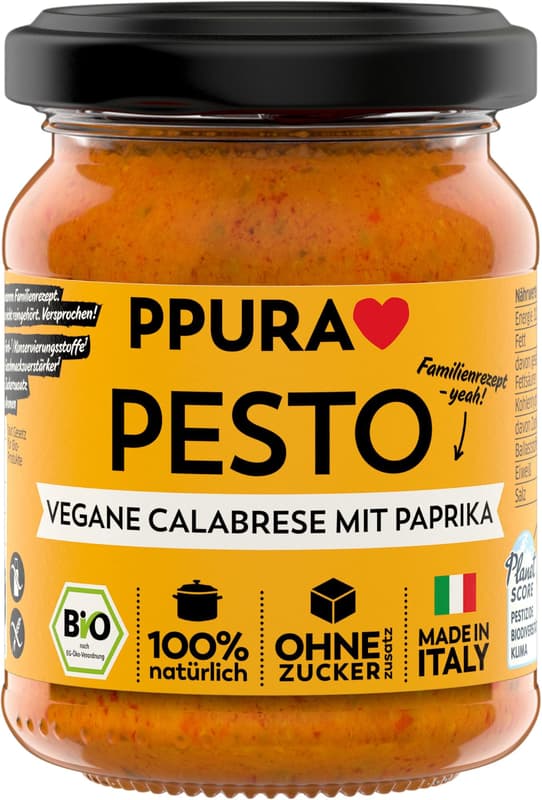 PPURA BIO Pesto Calabrese mit Paprika vegan