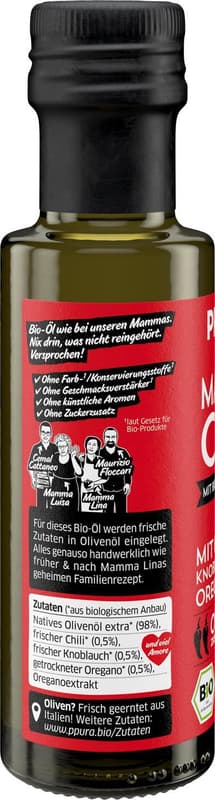 PPURA BIO extra natives Oliven & Chiliöl