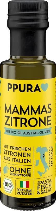 PPURA ORGANIC extra virgin olive & Amalfi lemon oil