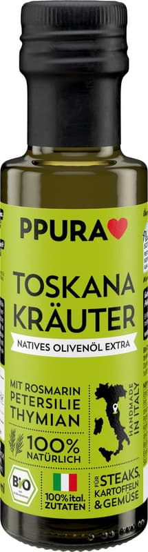 PPURA ORGANIC extra virgin olive & herb oil