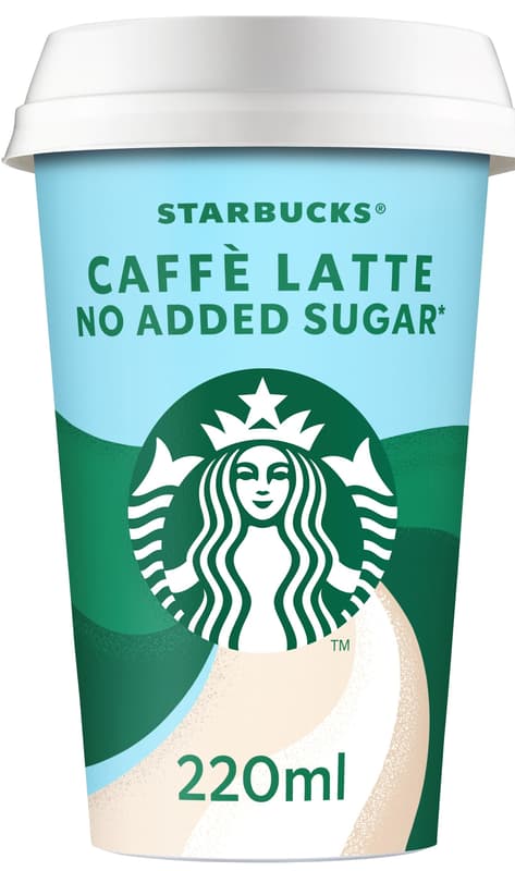 Starbucks No Added Sugar Latte Laktosefrei Eiskaffee