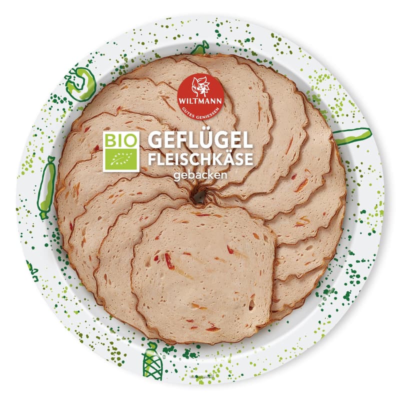 Wiltmann BIO Geflügel Fleischkäse mit Paprika
