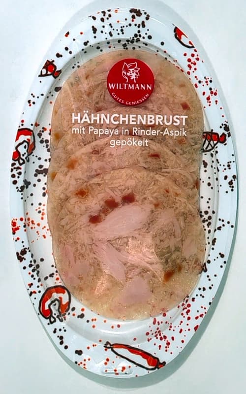 Wiltmann turkey breast fillet with
papaya in beef aspic