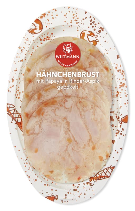 Wiltmann turkey breast fillet with 
papaya in beef aspic