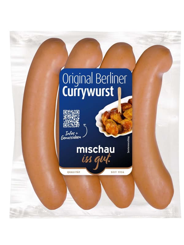 Original Berlin curry sausage with intestine