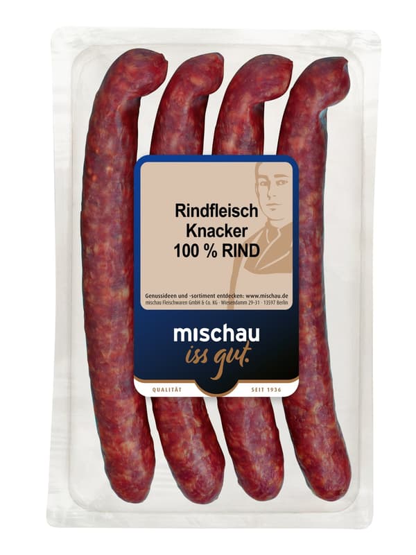 Mischau Rindfleisch Knacker  100 % Rind