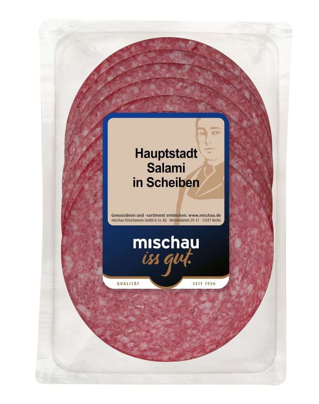 Mischau Hauptstadt Salami in Scheiben