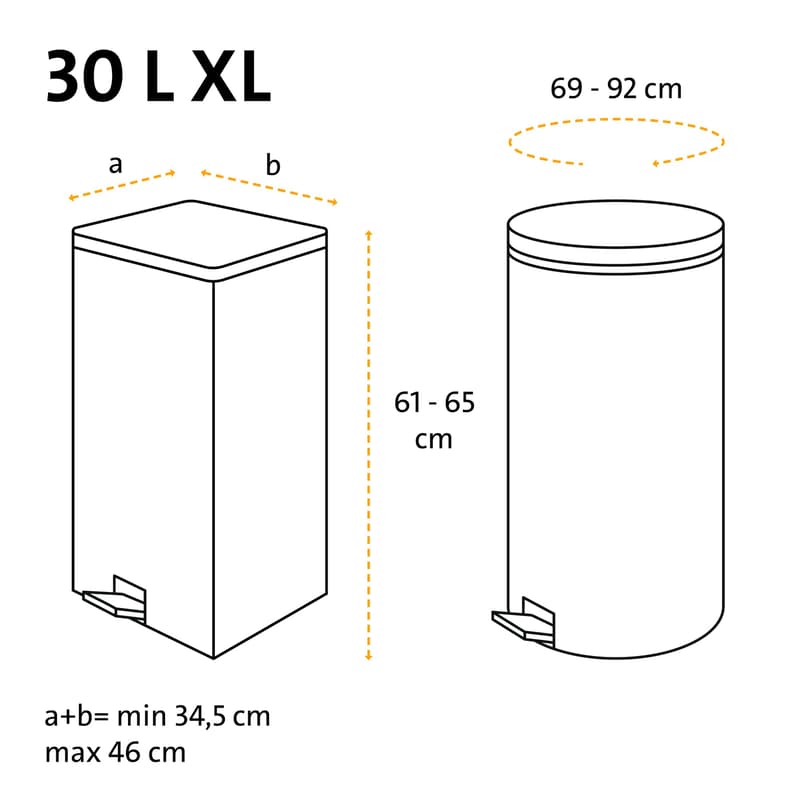 Swirl 30 l Fixation tape bin liner XL Tearproof & leakproof