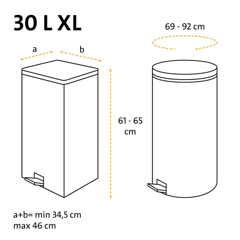 Swirl 30 l Fixation tape bin liner XL Tearproof & leakproof