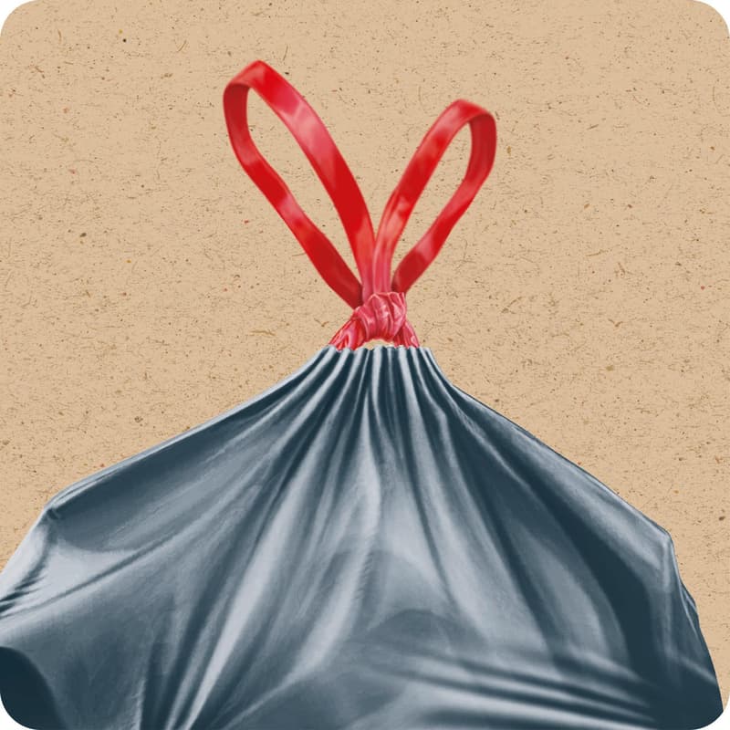 Swirl 60 l Schwerlast-Säcke Profi mit Zugband Reißfest & Dicht